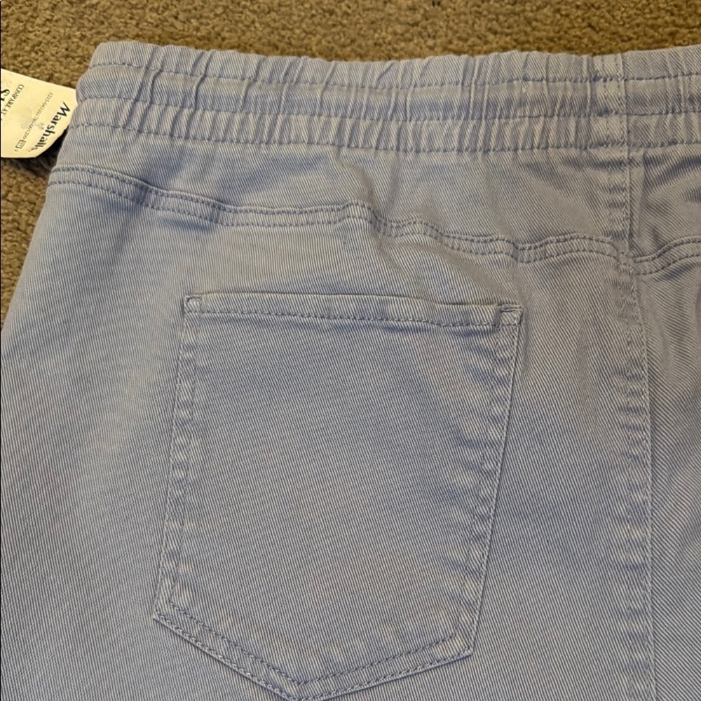 Celebrity Pink Blueish Purple Shorts Elastic Waist - Picture 4 of 6
